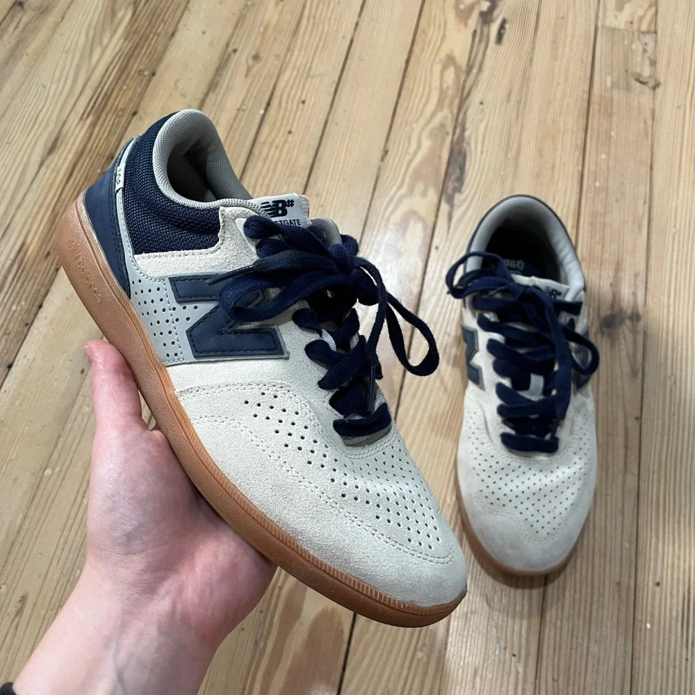 New Balance Numeric 508 Mens 8 Cream Navy Brandon Westgate Skate Shoes NM508BWT